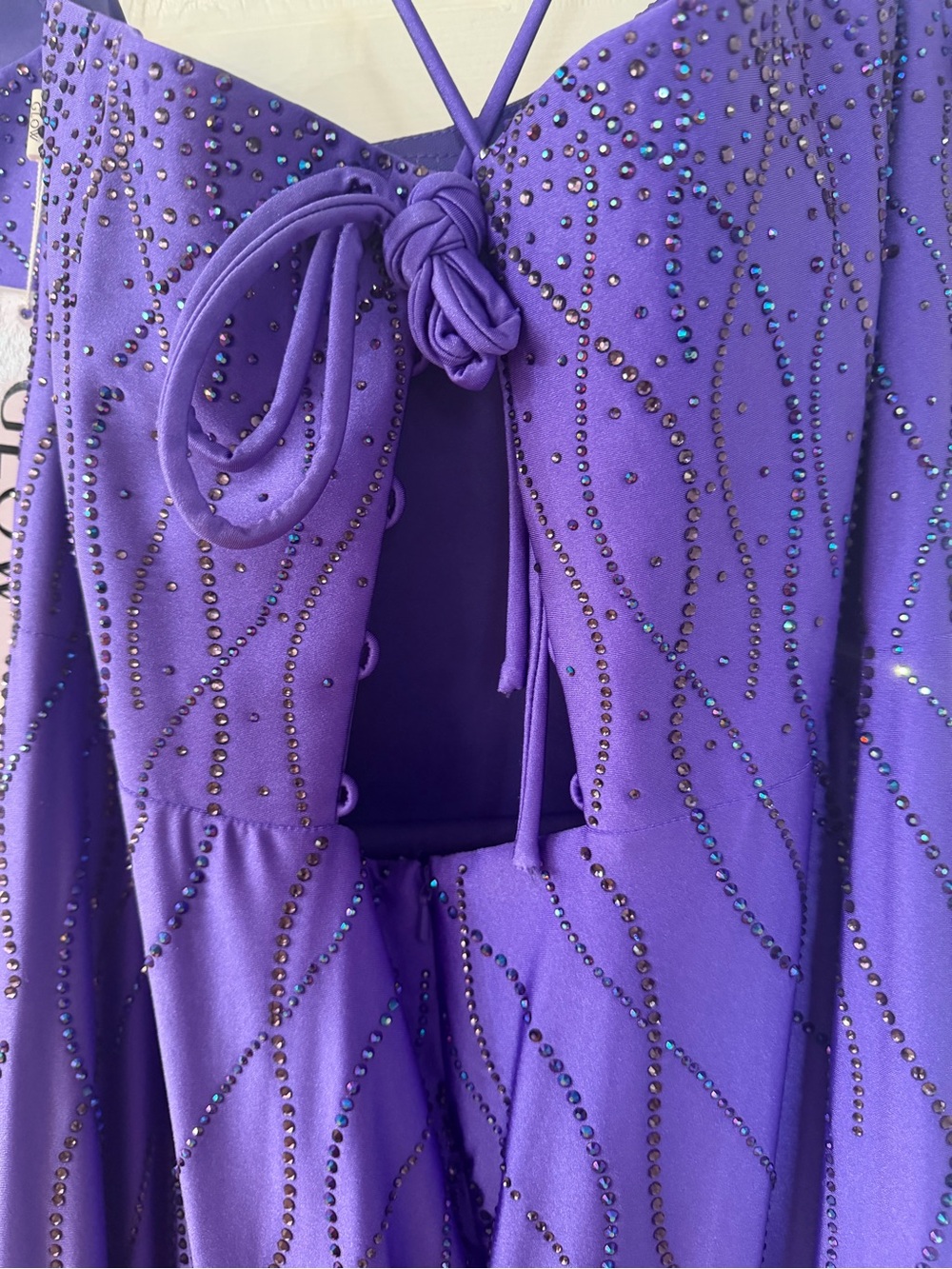 NWT Glow By Colors G1052 Gown in Ultra Violet ~ Size 22 | MSRP $498 - Picture 3 of 5